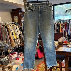 MOTHER The Rascal Ankle Chew Jeans Truth or Dare Wash Size 27 NWT Midrise